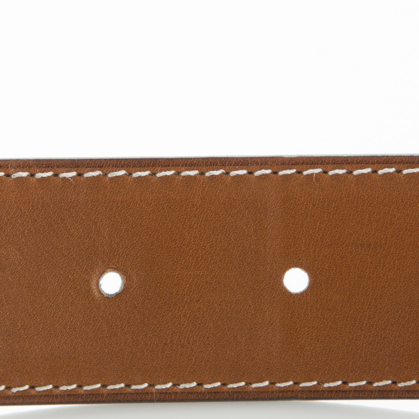 Barenia Chamonix 32mm Quizz H Belt 85 Fauve Black