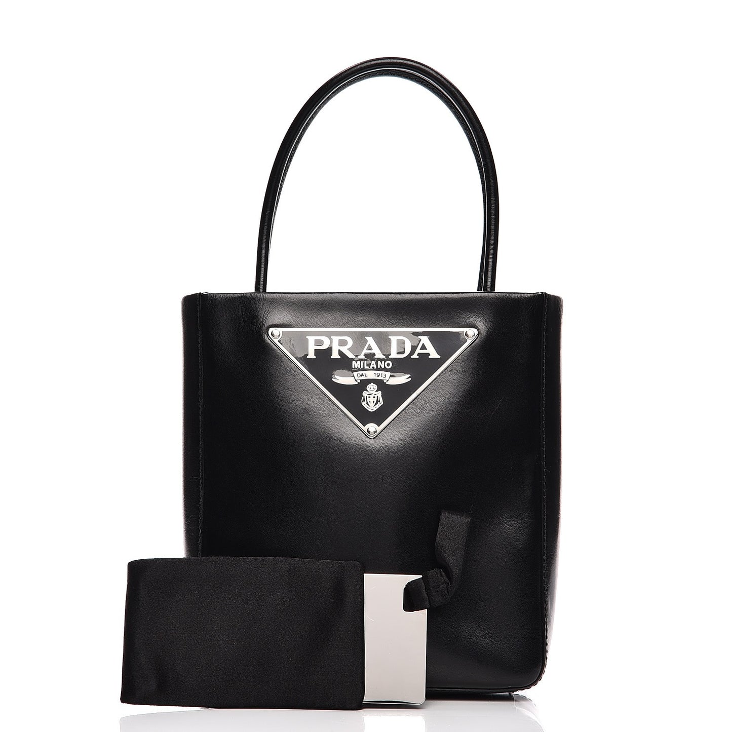 Vitello Box Mini Logo Bag Black
