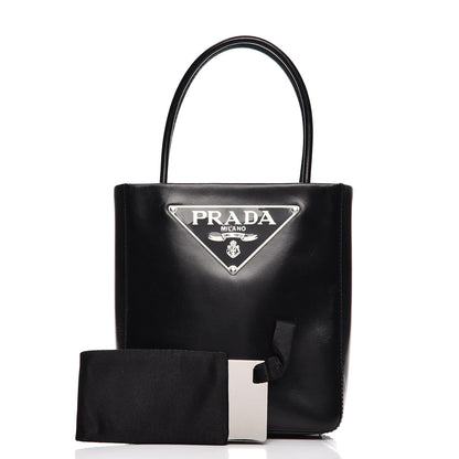 Prada Vitello Box Mini Logo Bag Black 6 of 11