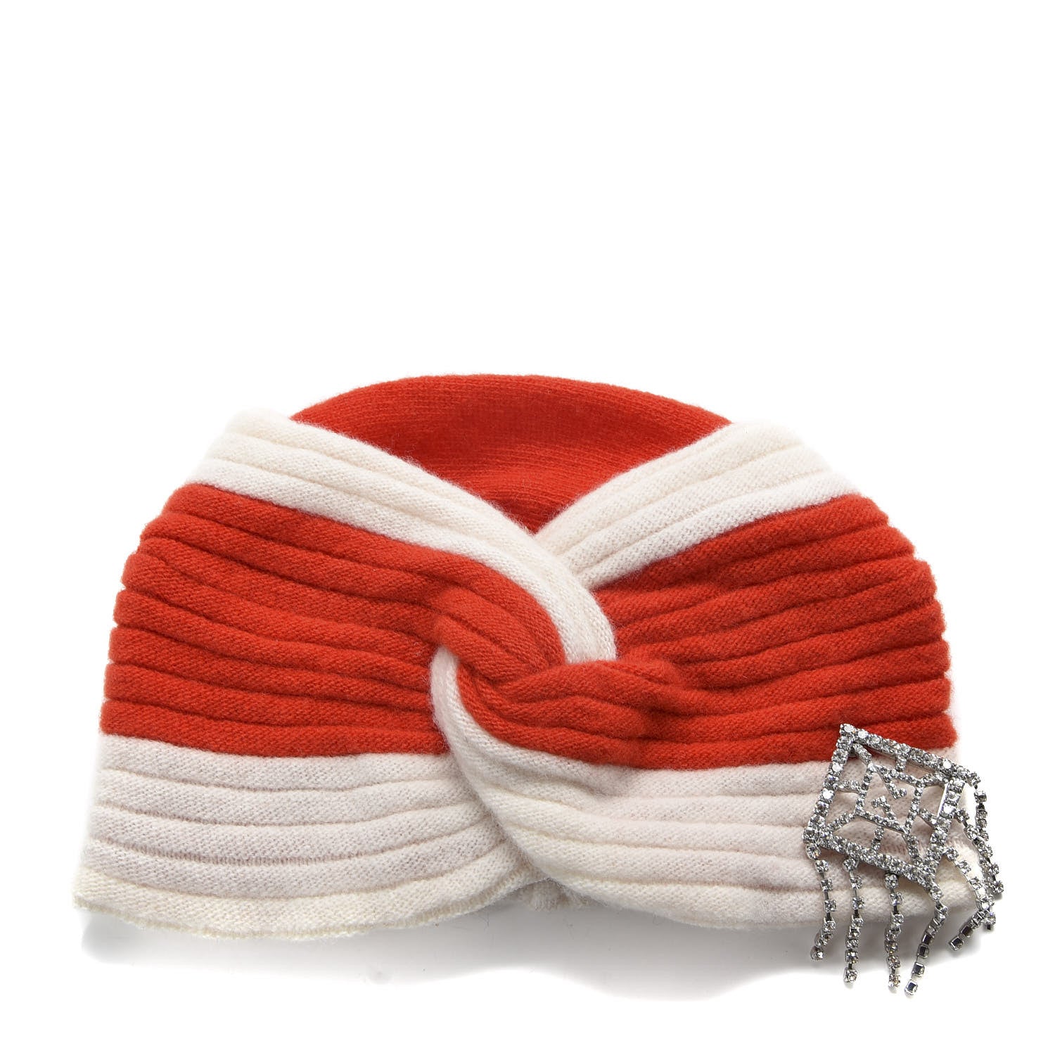 Gucci Wool Crystal Joan Headband S Red White 1 of 5