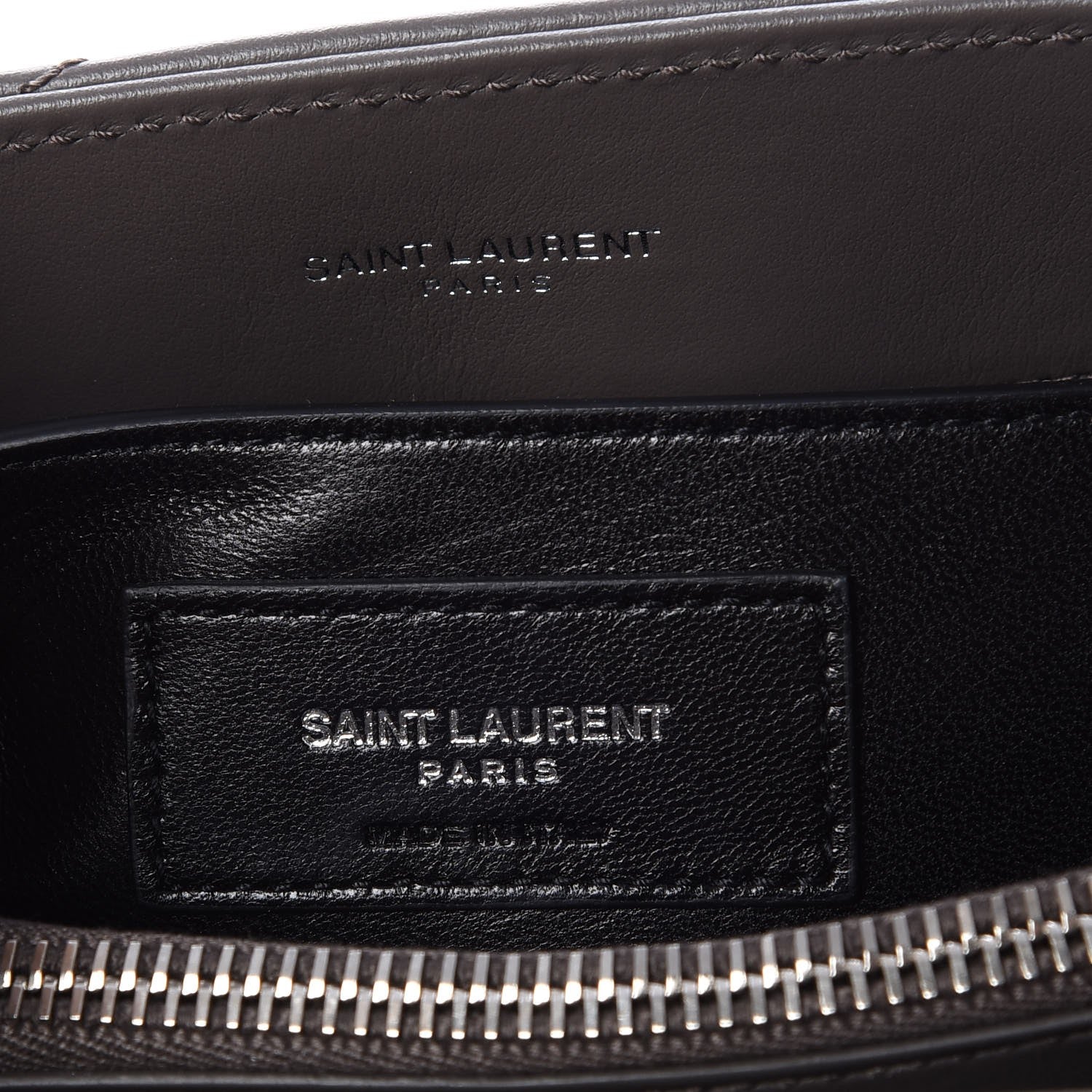 Saint Laurent Calfskin Y Quilted Monogram Small Loulou Chain Satchel Earth 6 of 7