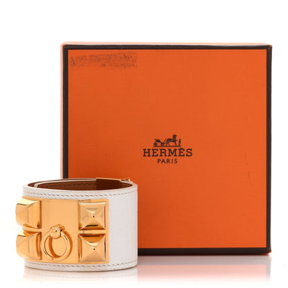 Hermes Epsom Collier de Chien CDC Bracelet S White 6 of 6