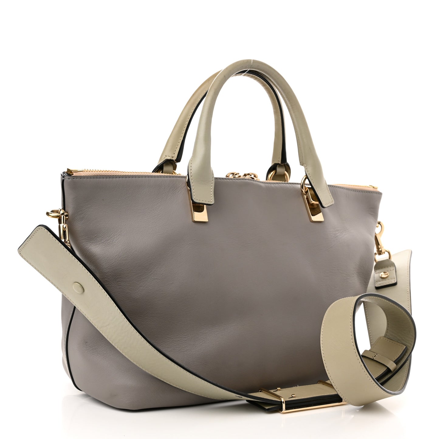 Smooth Calfskin Large Baylee Tote Cashmere Grey