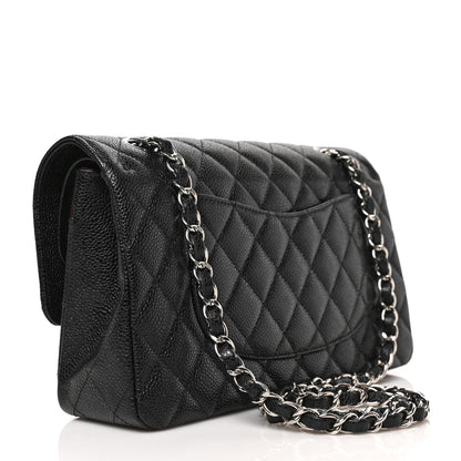 Chanel Caviar Quilted Medium Double Flap Black 3 of 9