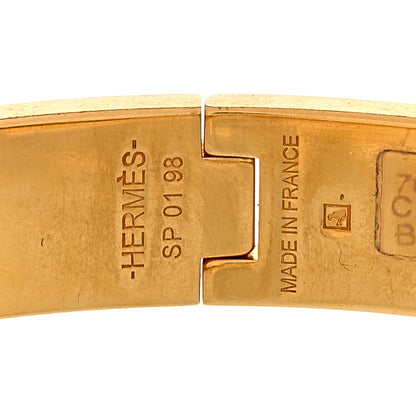 Hermes Enamel Narrow Clic Clac H Bracelet PM White 3 of 4