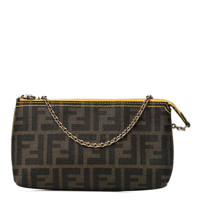 Fendi Zucca Spalmati Pochette Tobacco Giallo 1 of 11