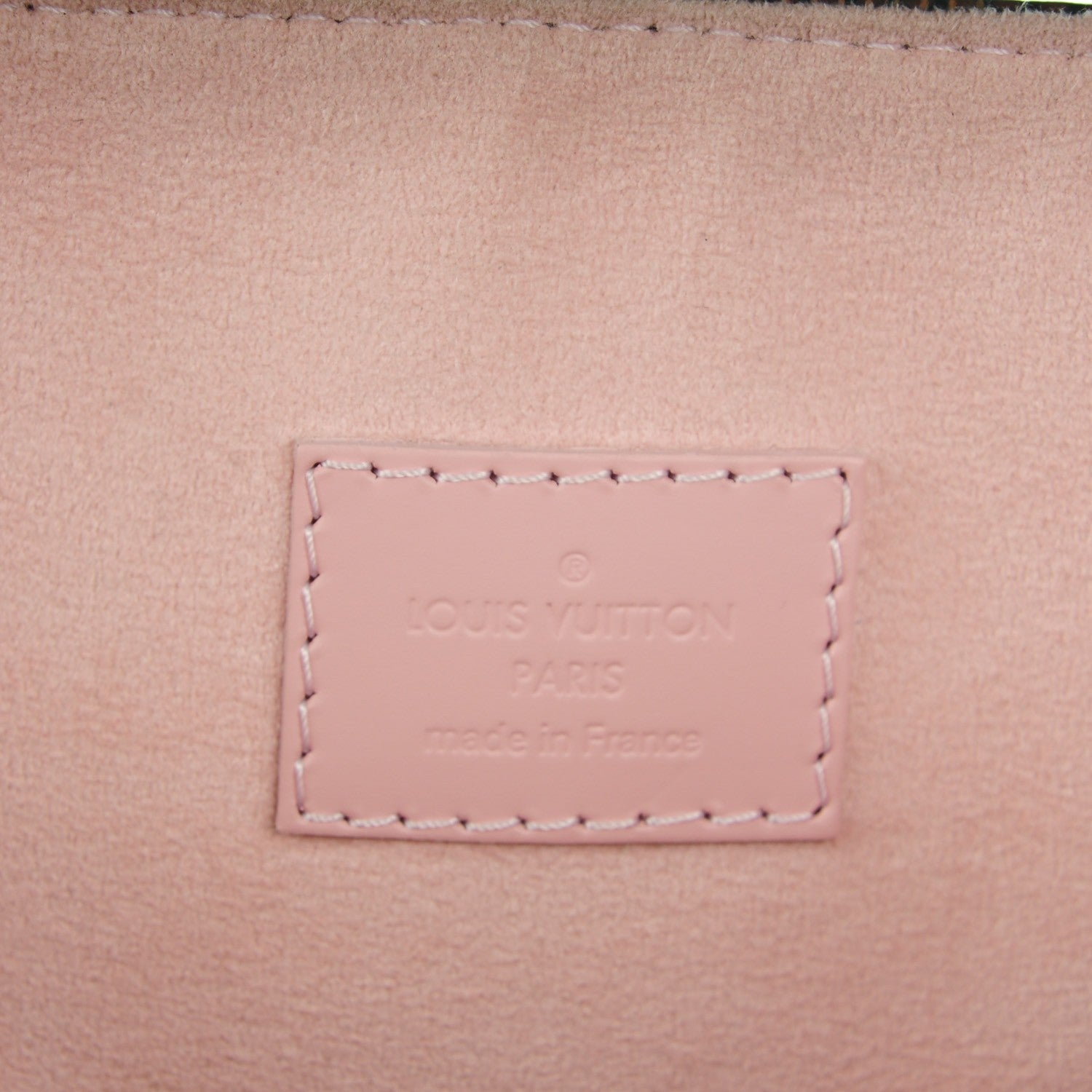 Louis Vuitton Damier Ebene Caissa Hobo Rose Ballerine 7 of 8