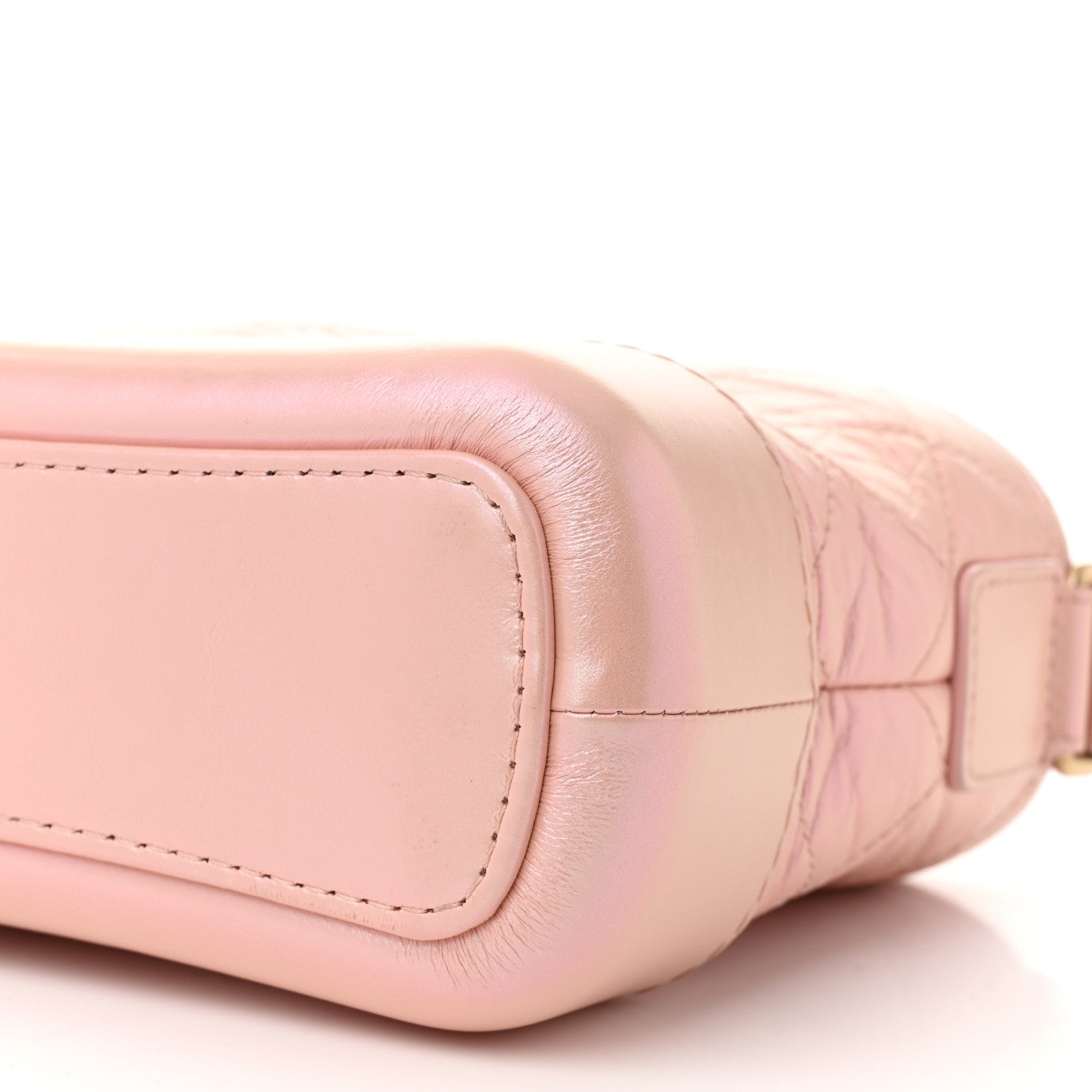 Chanel Iridescent Aged Calfskin Quilted Small Gabrielle Hobo Light Pink 10 of 10
