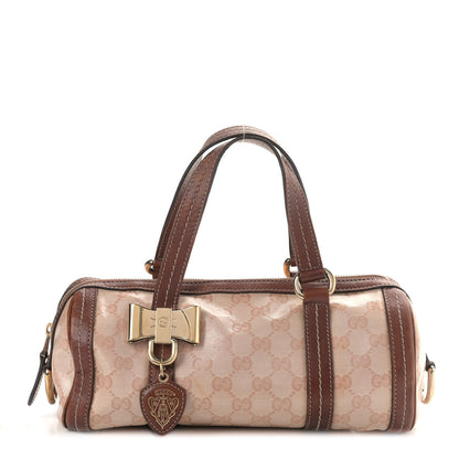 Gucci Crystal Monogram Duchessa Small Boston Bag Pink 1 of 8