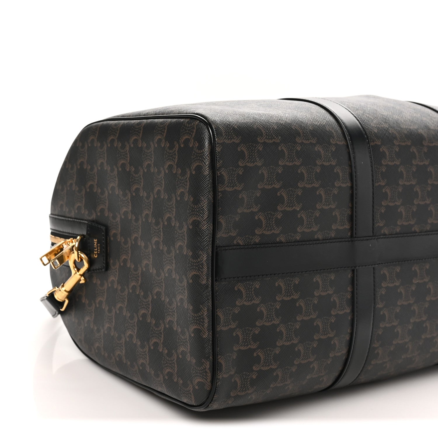 Celine Triomphe Canvas Medium Voyage Duffle Black 7 of 9