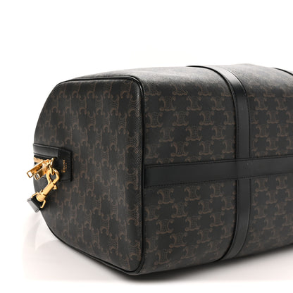 Celine Triomphe Canvas Medium Voyage Duffle Black 7 of 9
