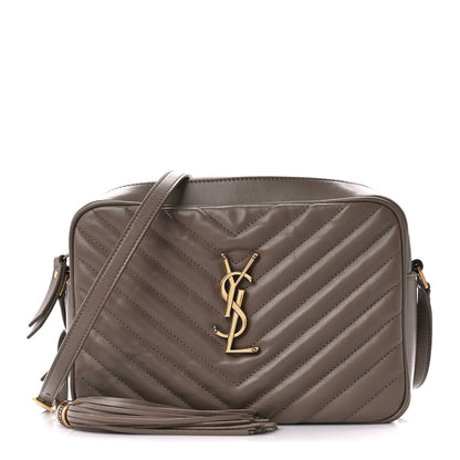 Saint Laurent Calfskin Matelasse Monogram Lou Camera Bag Greyish Brown 1 of 10