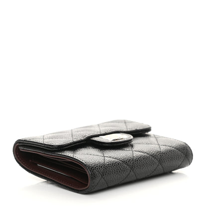 Chanel Caviar Quilted Compact Flap Wallet Black 4 of 8