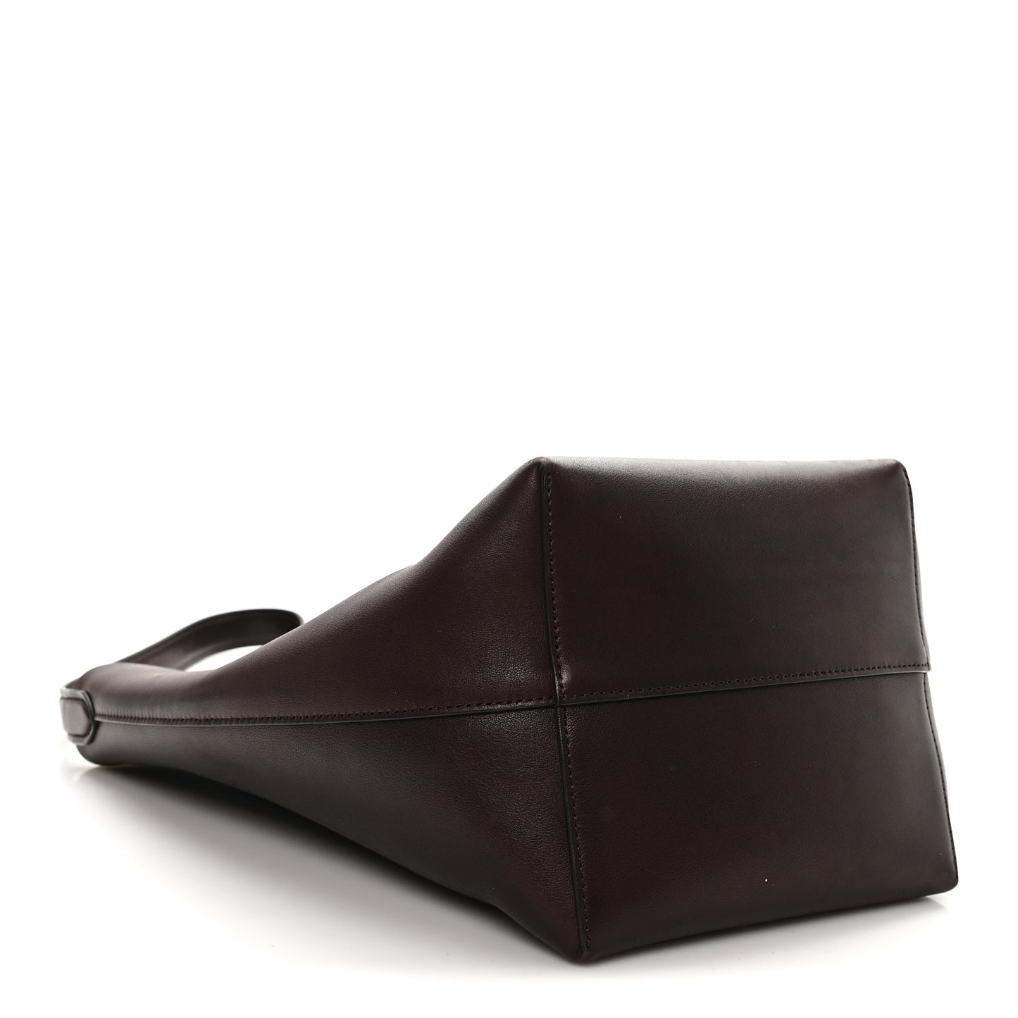 Polished Saddle Calfskin Medium N/S Park Tote Acajou