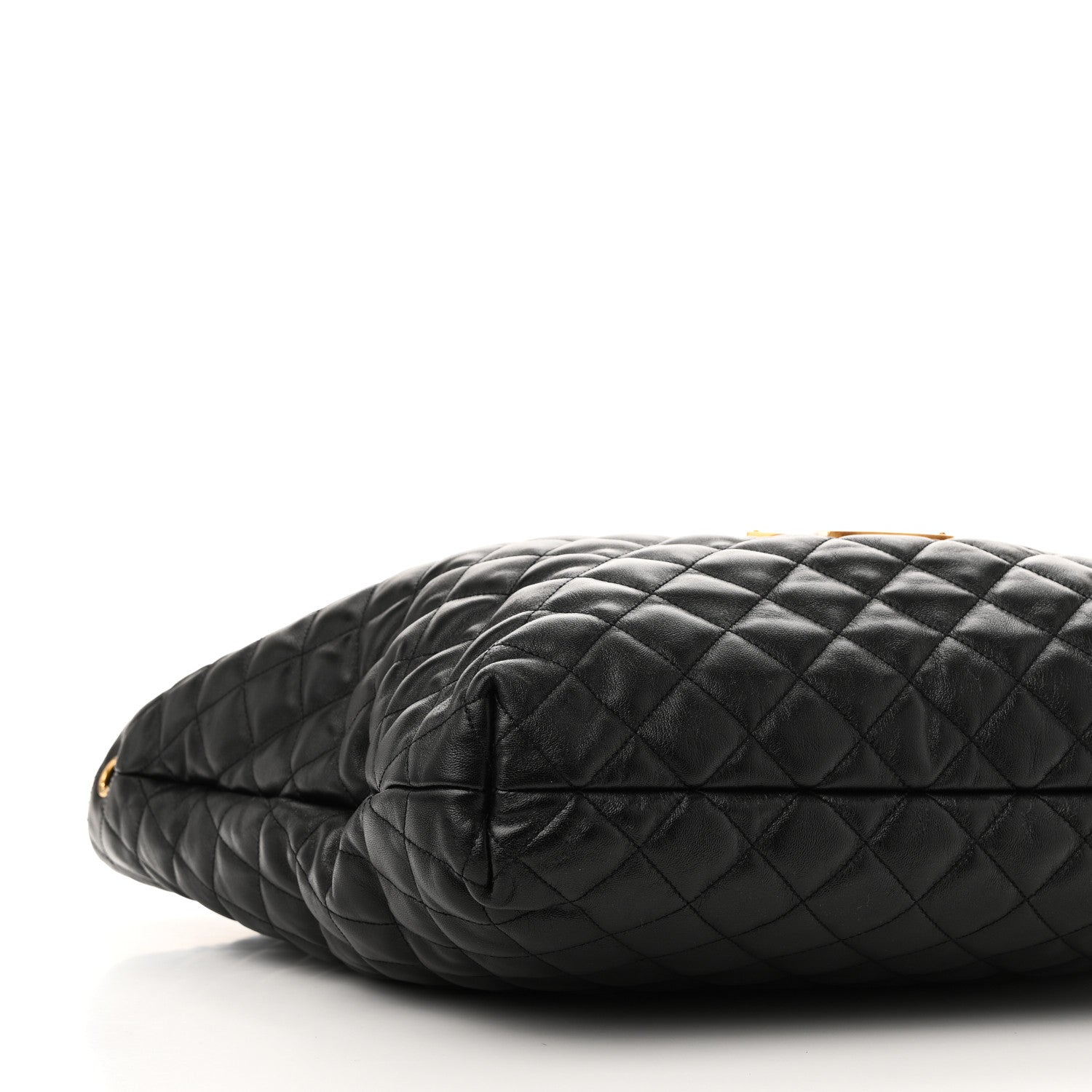 Saint Laurent Lambskin Quilted Maxi Icare Shopping Tote Black 9 of 10