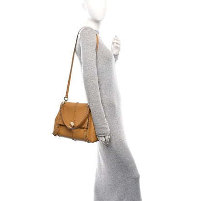 Chloe Grained Calfskin Medium Penelope Shoulder Bag Dusty Gold 2 of 9