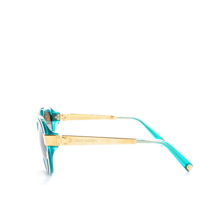 Louis Vuitton Petit Soupcon Cat Eye Sunglasses Z0638W Petrole 2 of 7
