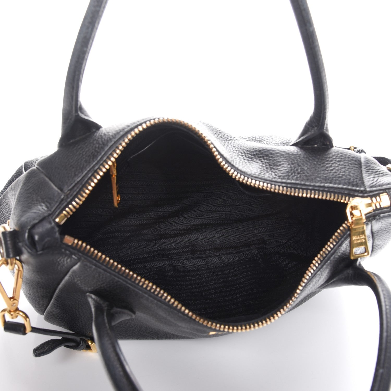 Prada Vitello Daino Tote Nero Black 6 of 8