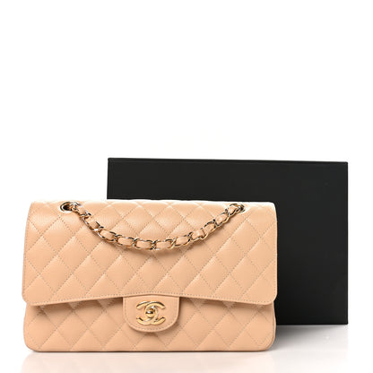 Chanel Caviar Quilted Medium Double Flap Beige 11 of 11