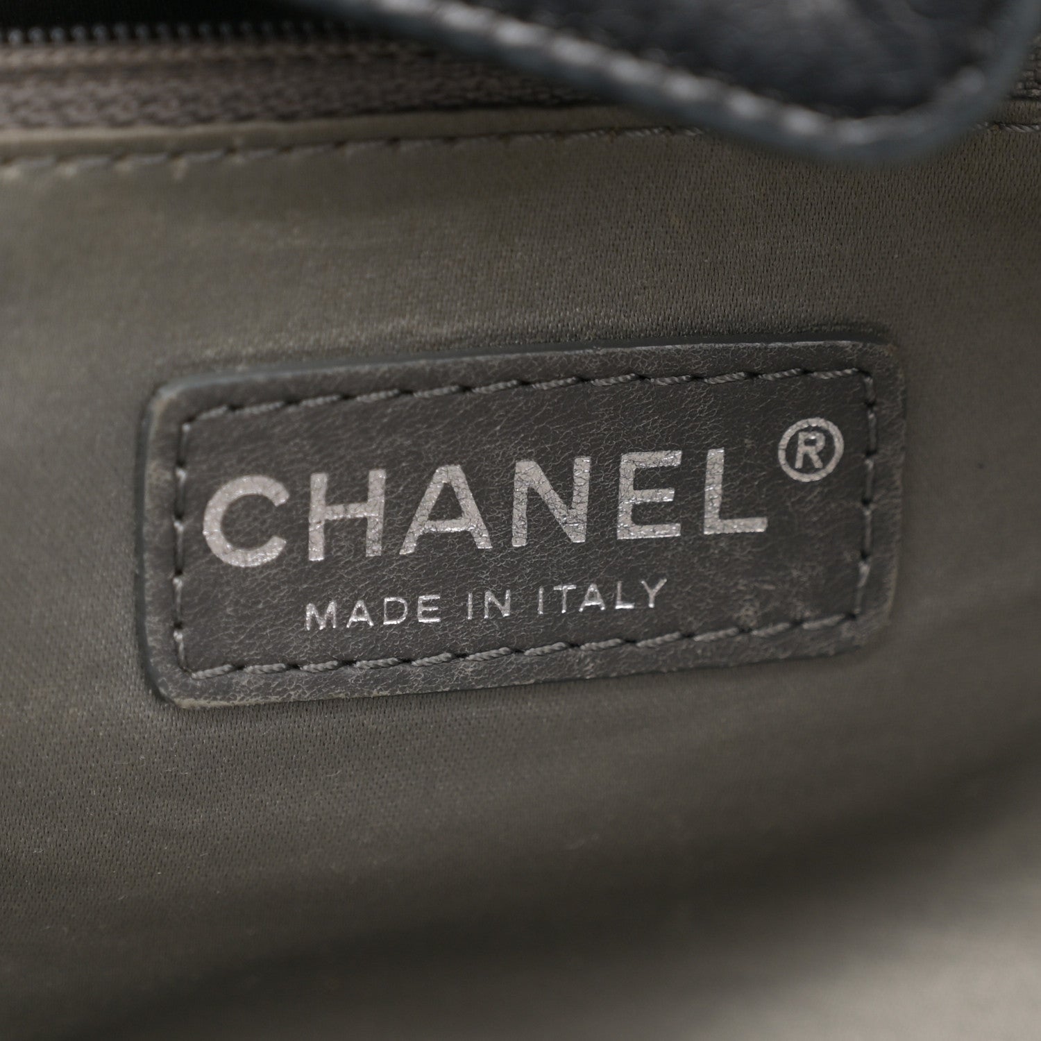 Chanel Lambskin Square Stitched Lax Large Tote Black 6 of 14