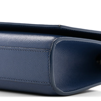 Saint Laurent Grain De Poudre Medium Classic Monogram Kate Satchel Blue Clair 10 of 10