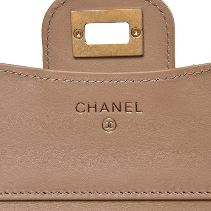 Chanel Metallic Aged Calfskin Quilted Small Reissue Wallet Gold 6 of 9