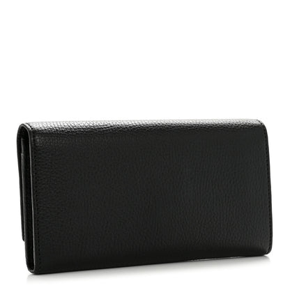 Gucci Pebbled Calfskin Large Soho Continental Wallet Black 3 of 9