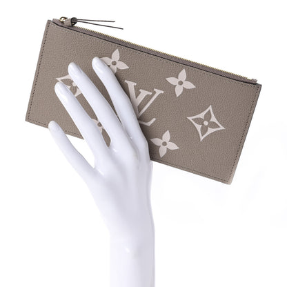 Louis Vuitton Empreinte Monogram Giant Pochette Felicie Zippered Insert Tourterelle Creme 2 of 8