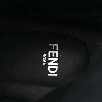 Fendi Nappa FF Embossed Womens Biker Boots 39.5 Black 7 of 10