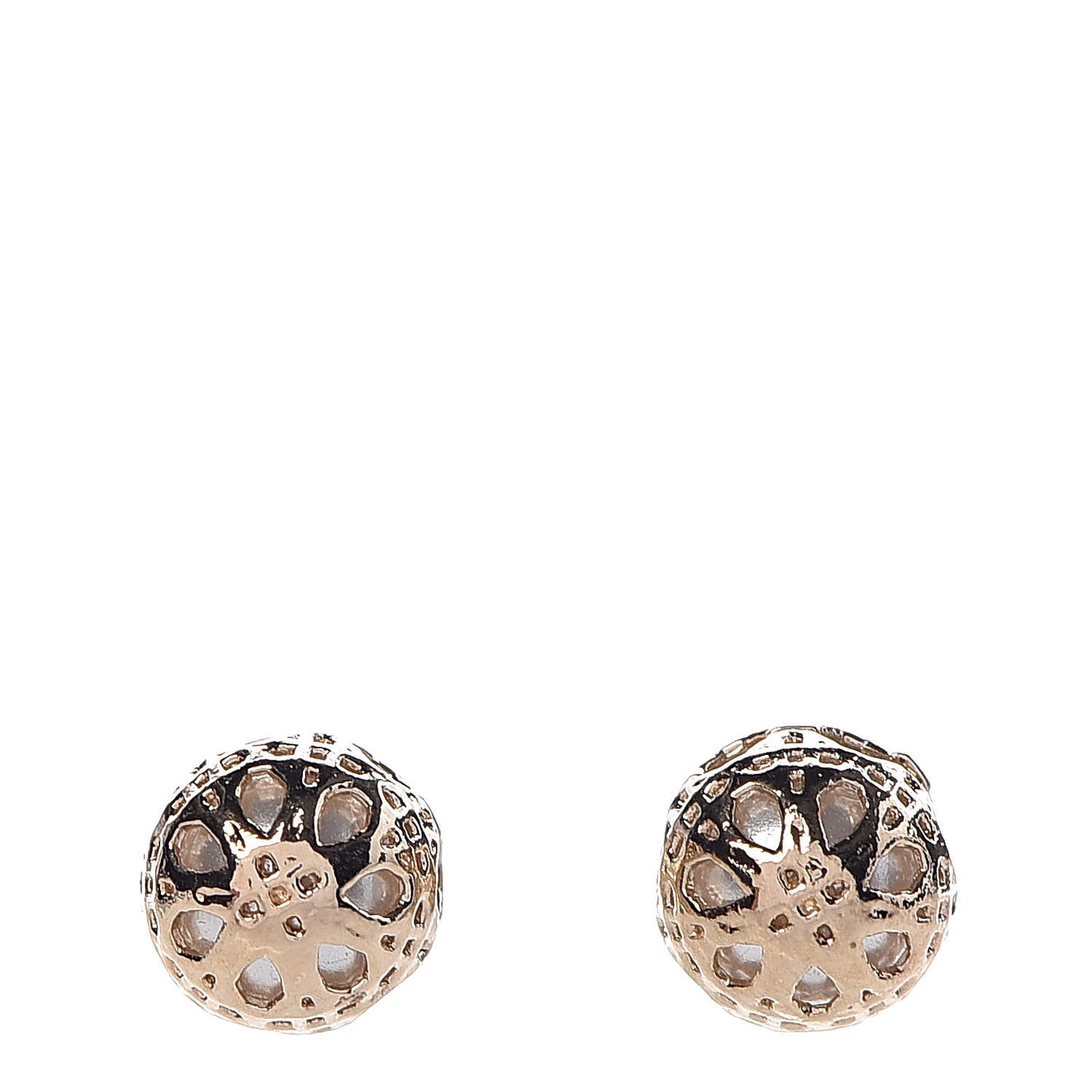 Pearl Secret Cannage Mise En Dior Tribales Earrings Gold