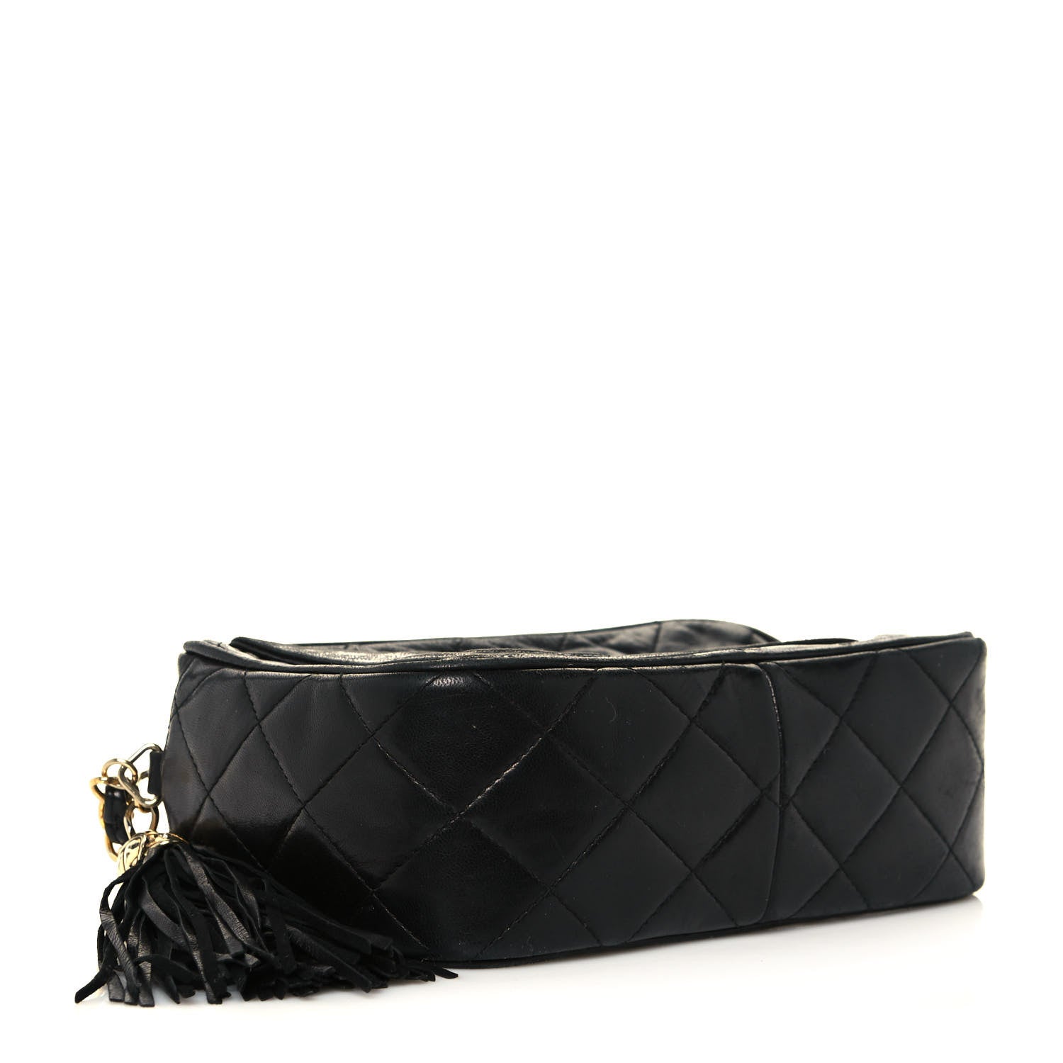 Chanel Lambskin Quilted Tassel Camera Case Black 4 of 18
