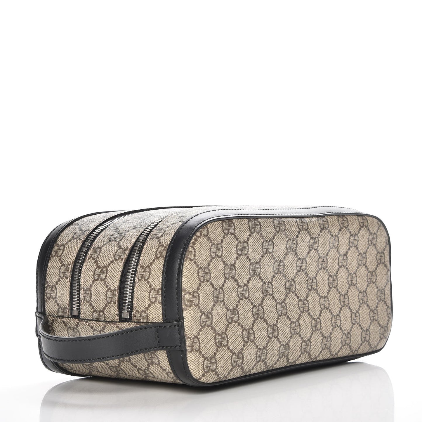 GG Supreme Monogram Toiletry Case Black