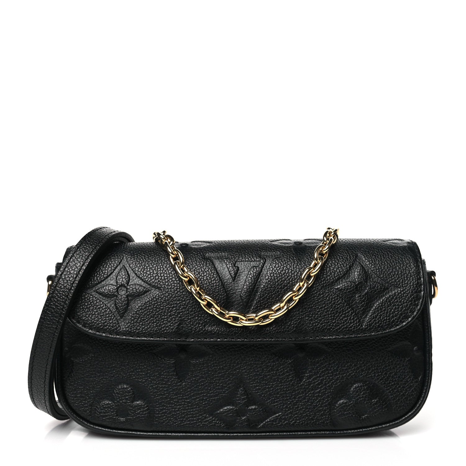 Louis Vuitton Empreinte Monogram Giant Ivy Wallet On Chain Black 1 of 9
