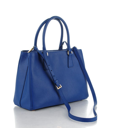 Prada Saffiano Lux Medium Tote Royal 3 of 8