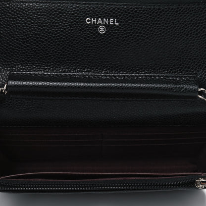 Chanel Caviar Quilted Wallet On Chain WOC Black 4 of 4