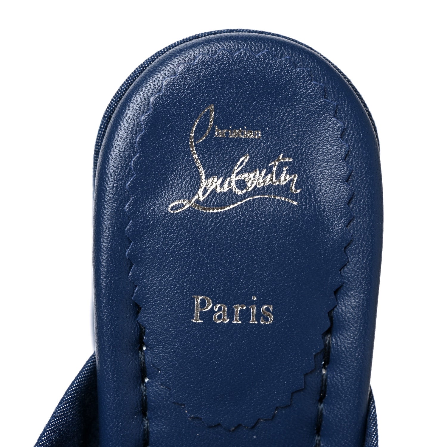Christian Louboutin Denim Disco Club 85 Sandals 38 Blue 7 of 7