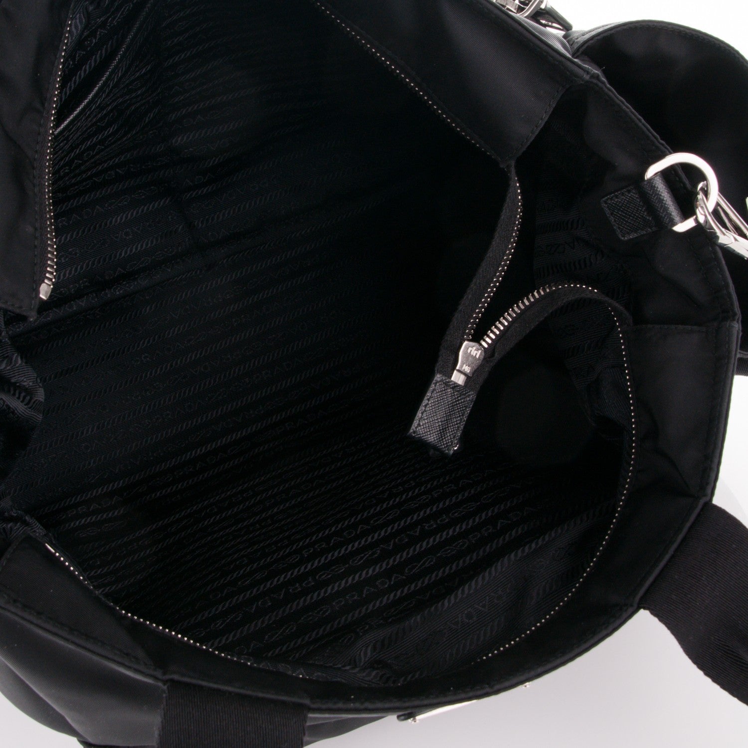 Prada Tessuto Nylon Vela Diaper Bag Black 5 of 8