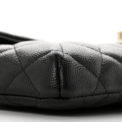 Chanel Caviar Quilted Flap Clutch Black 9 of 11