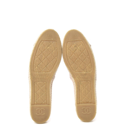Chanel Mesh Grosgrain CC Espadrilles 42 Pink 5 of 10