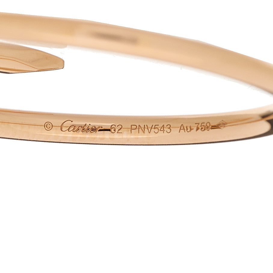 Cartier 18K Pink Gold Small Juste Un Clou Ring 62 10 4 of 5