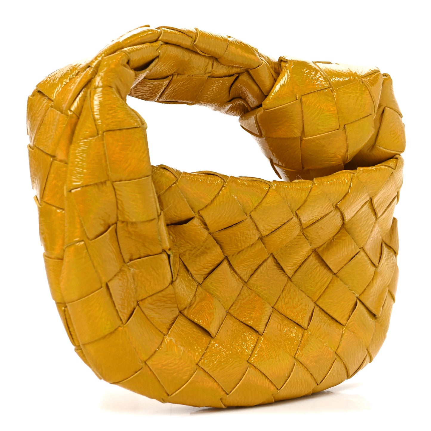 Textured Deerskin Intrecciato Candy Jodie Yellow