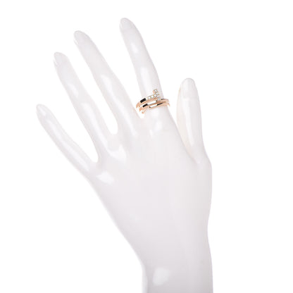 Tiffany 18K Rose Gold Diamond T Square Wrap Ring 52 6 2 of 5