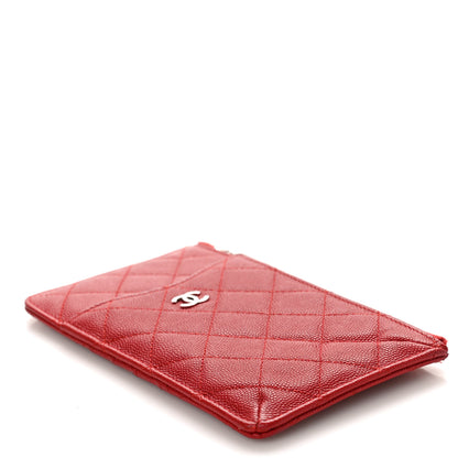 Chanel Caviar Quilted Classic iPhone Pouch Red 5 of 9