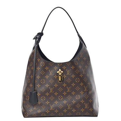 Louis Vuitton Monogram Flower Hobo Black 1 of 9