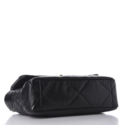 Chanel Lambskin Quilted Large 19 Flap Black 3 of 10