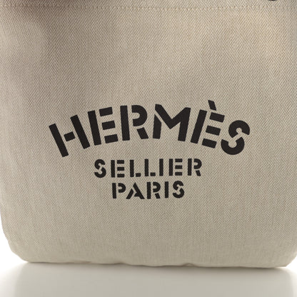 Hermes Canvas Swift Aline Grooming Bag Gold 6 of 11