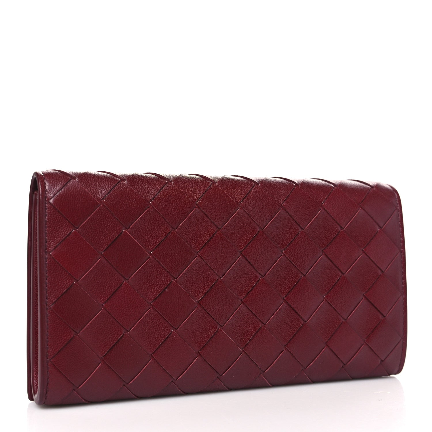 Bottega Veneta Nappa Intrecciato Flap Wallet Bordeaux 3 of 9