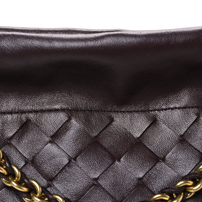 Bottega Veneta Nappa Intrecciato Dustbag Notte Shoulder Bag Dark Barolo Brass 9 of 11