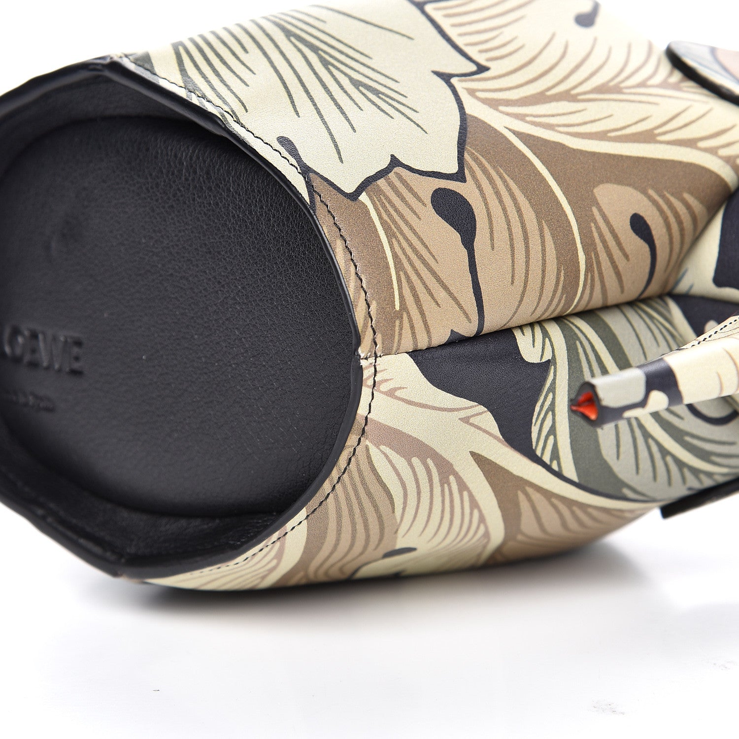 Loewe Calfskin Printed Camo Mini Elephant Crossbody Bag Green 9 of 10