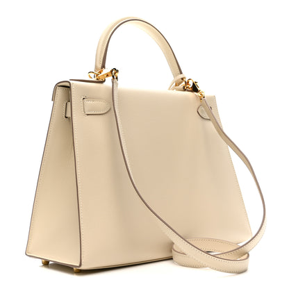 Hermes Epsom Kelly Sellier 28 Craie 3 of 17